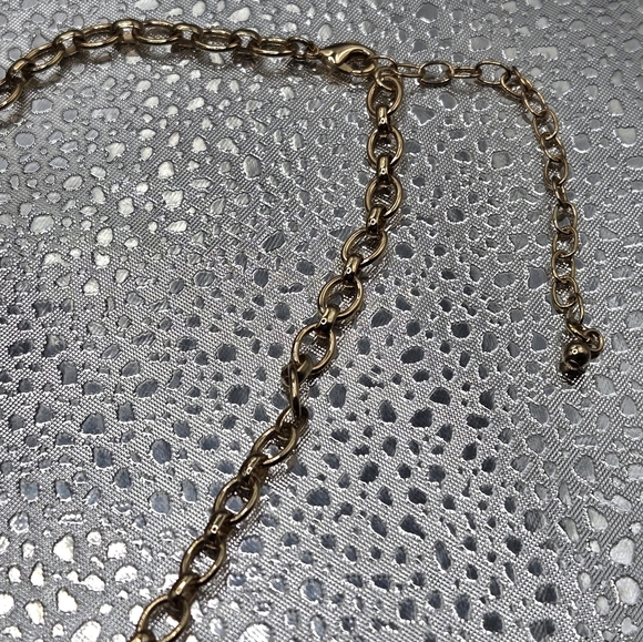 "5/$25" Red Rhinestone Crystal Gold Tone Gothic Adjustable Bib Costume Necklace - Picture 6 of 10